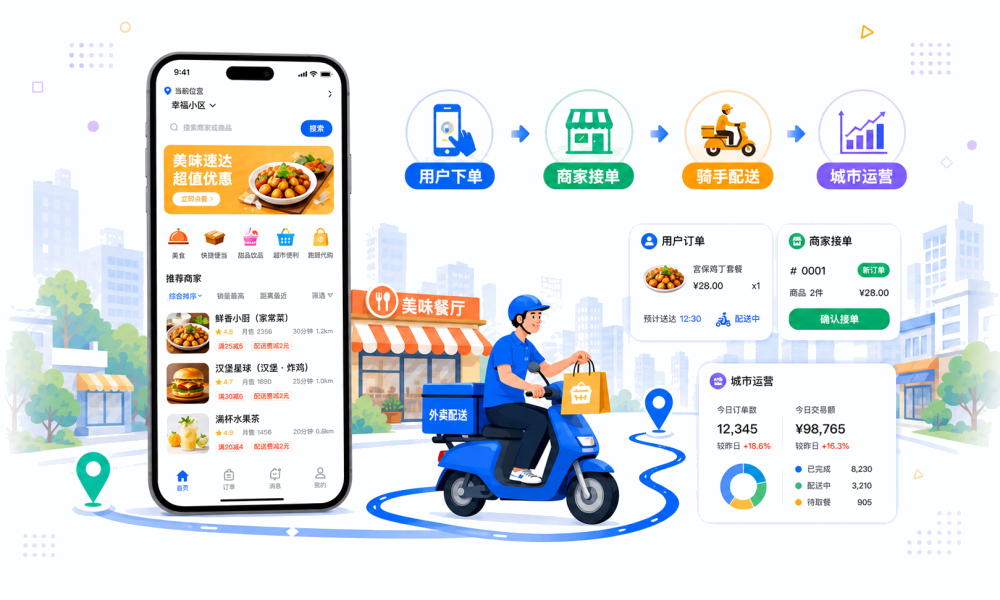 同城外卖系统