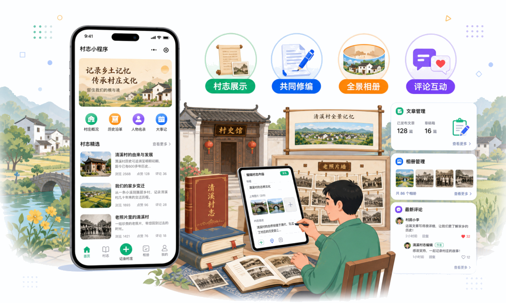 村志小程序系统